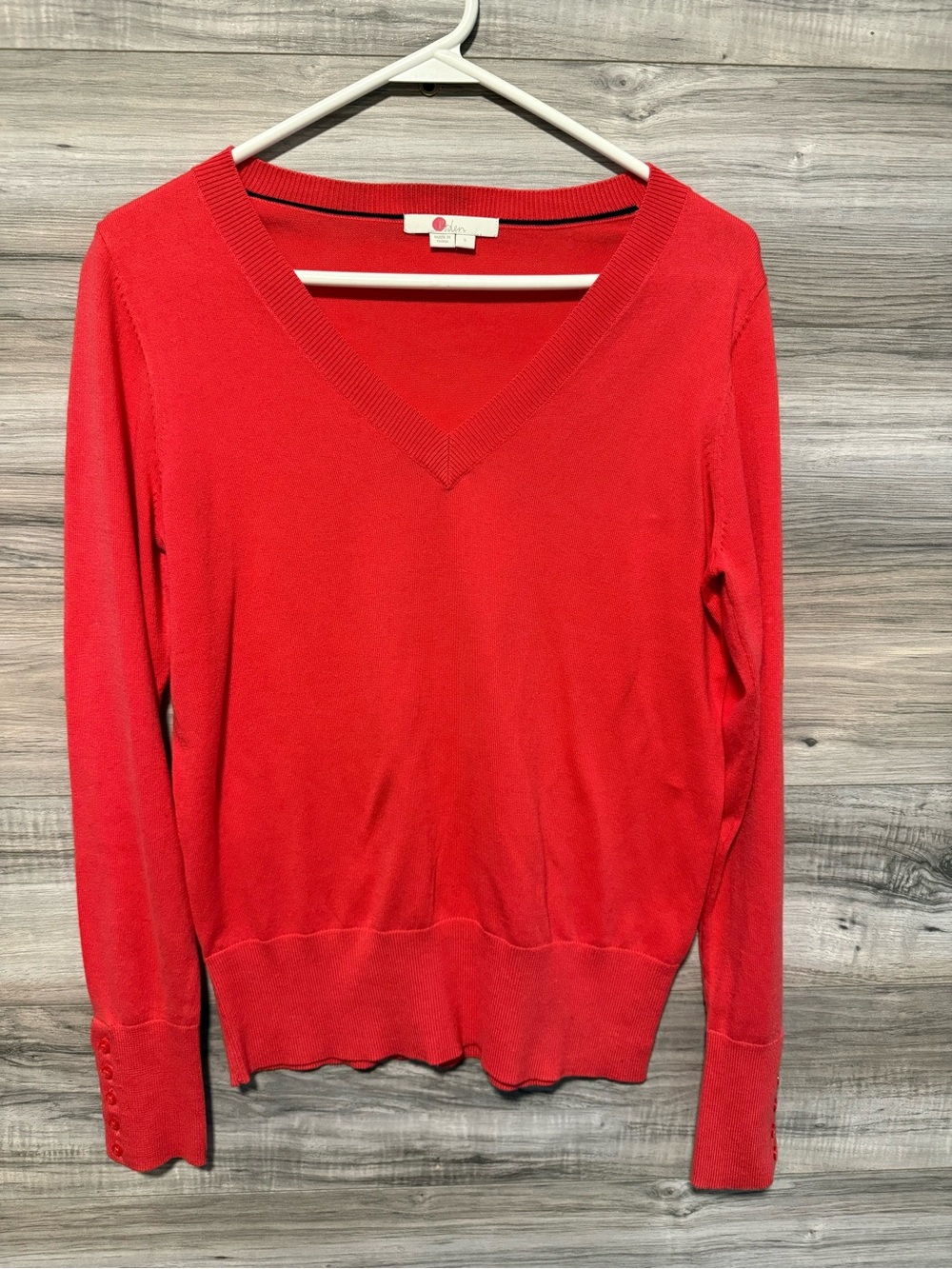 Boden Hot Pink V Neck Sweater
